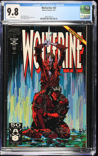 Wolverine #43 (8/91) Graded CGC 9.8