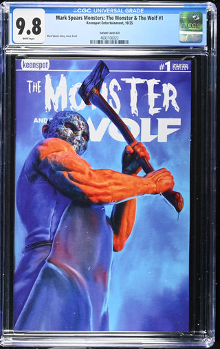 Mark Spears Monsters: The Monster & The Wolf #1 (10/25) Graded CGC 9.8 Variant Cover A24
