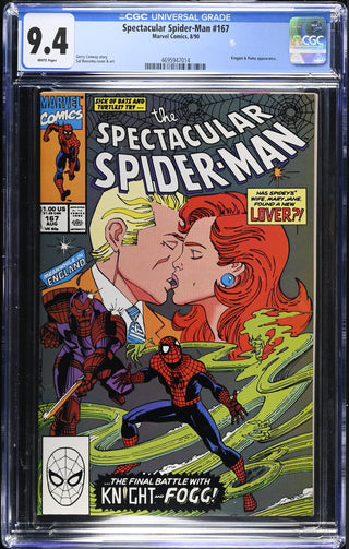 Spectacular Spider-Man #167 (8/90) Graded CGC 9.4