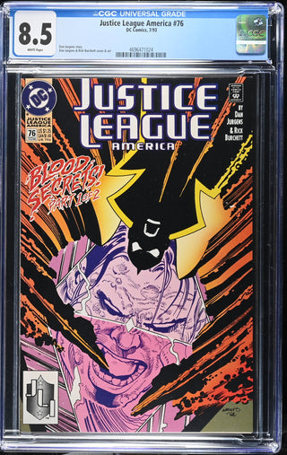 Justice League America #76 (7/93) Graded CGC 8.5
