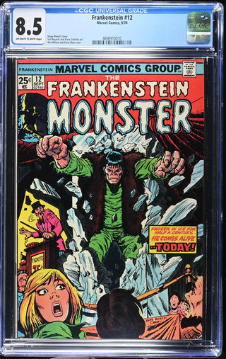 Frankenstein #12 (9/74) Graded CGC 8.5