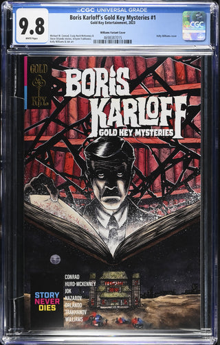 Boris Karloff's Gold Key Mysteries #1 (2023) Graded CGC 9.8 Williams Variant Cover