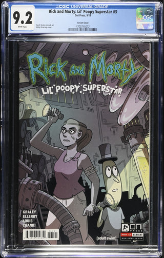 Rick and Morty: Lil' Poopy Superstar #3 9/16 Graded CGC 9.2 Variant Cover