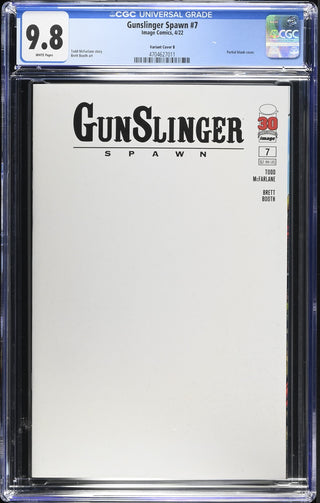 Gunslinger Spawn #7 (4/22) Graded CGC 9.8 Variant Cover B