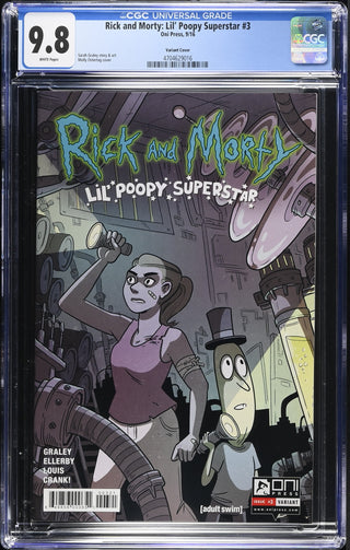 Rick and Morty: Lil' Poopy Superstar #3 9/16 Graded CGC 9.8 Variant Cover