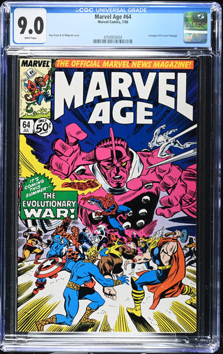 Marvel Age #64 (7/88) Graded CGC 9.0