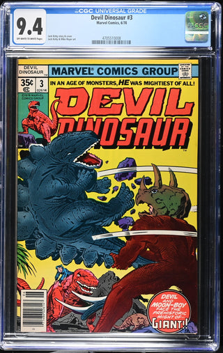 Devil Dinosaur #3 (6/78) Graded CGC 9.4