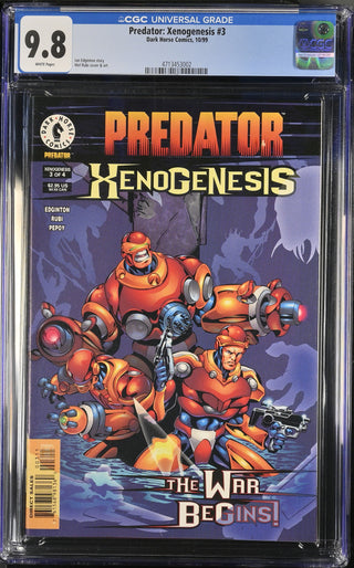 Predator: Xenogenesis #3 (10/99) Graded CGC 9.8