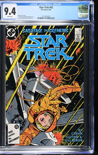Star Trek #42 (9/87) Graded CGC 9.4