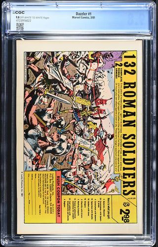 Dazzler #1 (3/81) Graded CGC 9.8