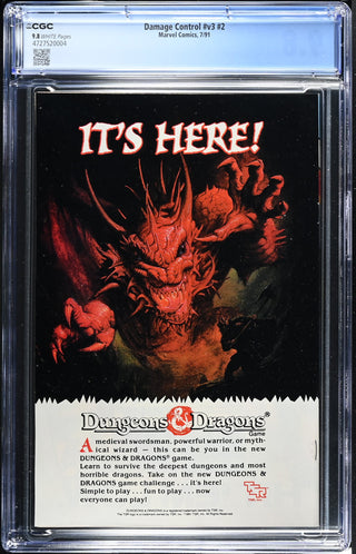 Damage Control #v3 #2 (7/91) Graded CGC 9.8
