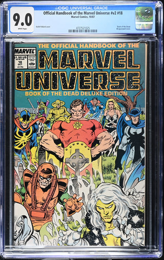 Official Handbook of the Marvel Universe #v2 #18 (10/87) Graded CGC 9.0