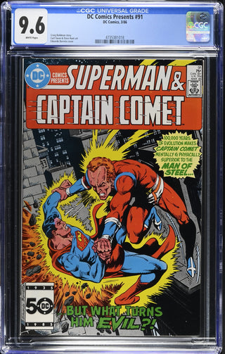 DC Comics Presents #91 (3/86) Graded CGC 9.6