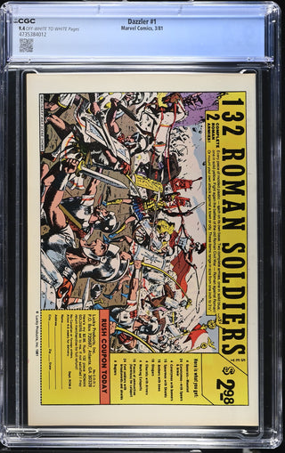 Dazzler #1 (3/81) Graded CGC 9.4