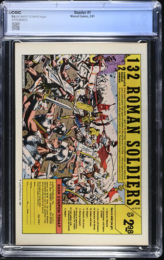 Dazzler #1 (3/81) Graded CGC 9.6