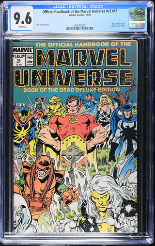 Official Handbook of the Marvel Universe #v2 #18 (10/87) Graded CGC 9.6