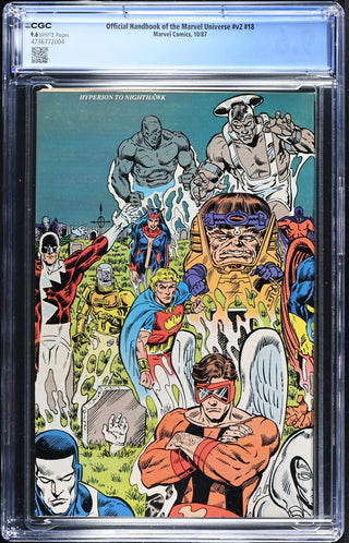 Official Handbook of the Marvel Universe #v2 #18 (10/87) Graded CGC 9.6