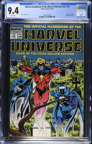 Official Handbook of the Marvel Universe #v2 #16 (6/87) Graded CGC 9.4