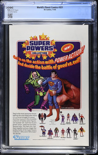 World's Finest Comics #321 (11/85) Graded CGC 9.8