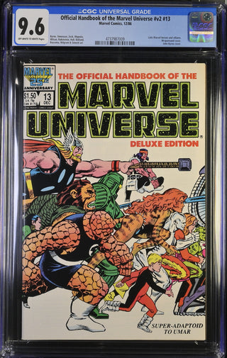 Official Handbook of the Marvel Universe #v2 #13 (12/86) Graded CGC 9.6