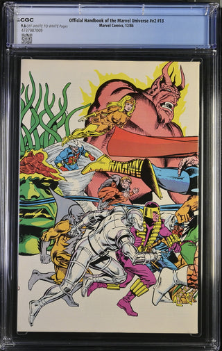 Official Handbook of the Marvel Universe #v2 #13 (12/86) Graded CGC 9.6