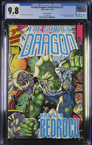 Savage Dragon Limited Series #3 (12/92) Graded CGC 9.8 Newsstand Edition