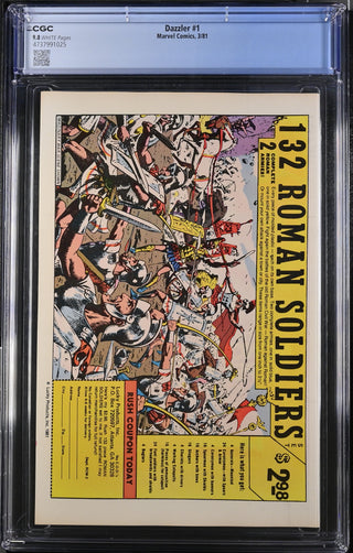 Dazzler #1 (3/81) Graded CGC 9.8