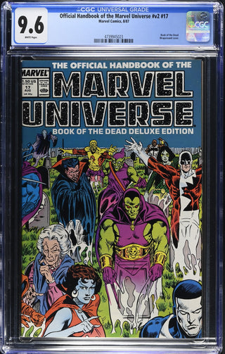 Official Handbook of the Marvel Universe #v2 #17 (8/87) Graded CGC 9.6