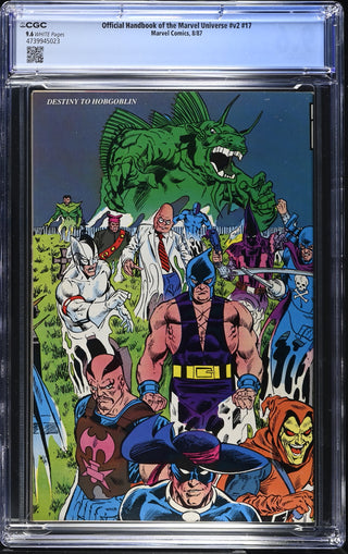 Official Handbook of the Marvel Universe #v2 #17 (8/87) Graded CGC 9.6