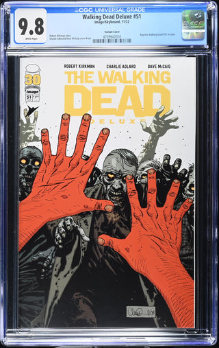 Walking Dead Deluxe #51 (11/22) Graded CGC 9.8 Variant Cover