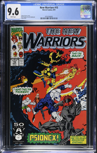 New Warriors #15 (9/91) Graded CGC 9.6