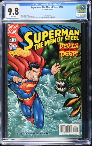 Superman: The Man of Steel #106 (11/00) Graded CGC 9.8