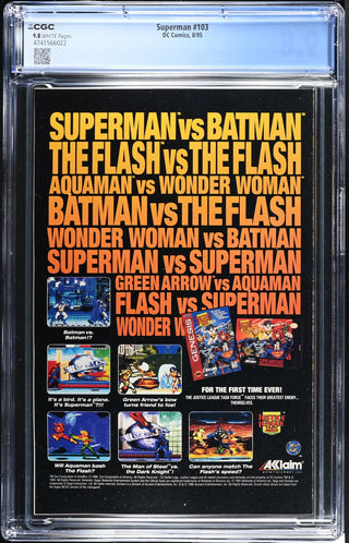 Superman #103 (8/95) Graded CGC 9.8