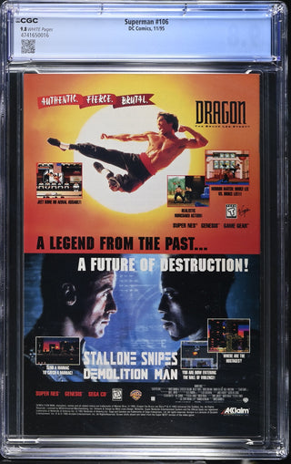 Superman #106 (11/95) Graded CGC 9.8