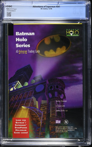 Adventures of Superman #541 (12/96) Graded CGC 9.8