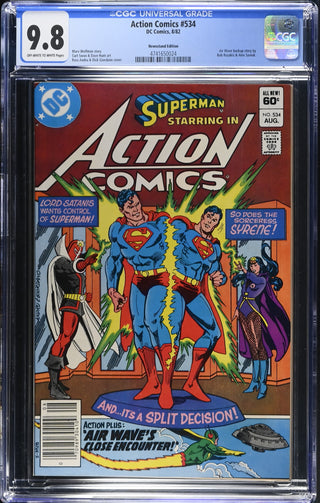Action Comics #534 (8/82) Graded CGC 9.8 Newsstand Edition
