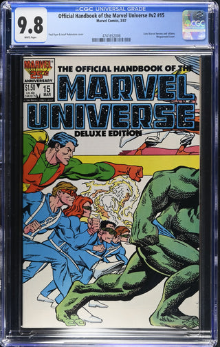 Official Handbook of the Marvel Universe #v2 #15 (3/87) Graded CGC 9.8