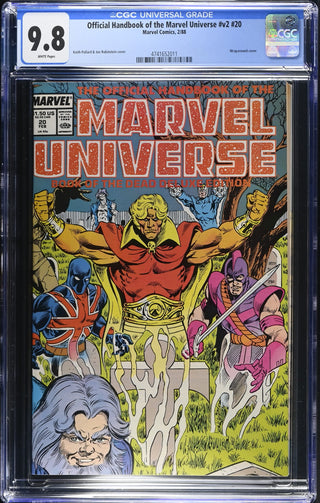 Official Handbook of the Marvel Universe #v2 #20 (2/88) Graded CGC 9.8