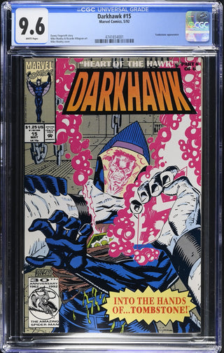 Darkhawk #15 (5/92) Graded CGC 9.6