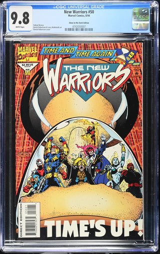 New Warriors #50 (8/94) Graded CGC 9.8 Glow-in-the-Dark Edition