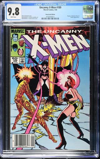 Uncanny X-Men #189 (1/85) Graded CGC 9.8 Newsstand Edition