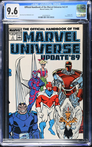 Official Handbook of the Marvel Universe #v3 #1 (7/89) Graded CGC 9.6