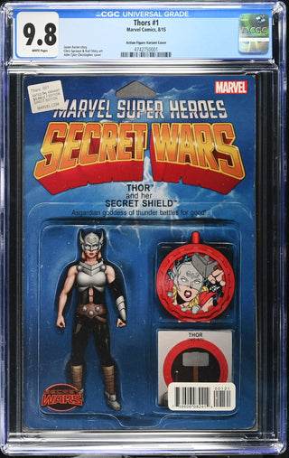 Thors #1 (8/15) Graded CGC 9.8 Action Figure Variant Cover