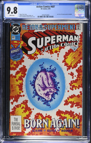 Action Comics #687 (6/93) Graded CGC 9.8