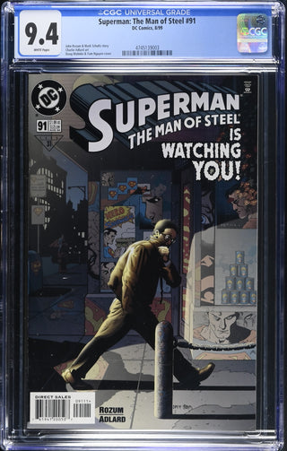 Superman: The Man of Steel #91 (8/99) Graded CGC 9.4