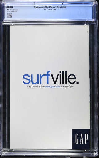 Superman: The Man of Steel #86 (2/99) Graded CGC 9.6