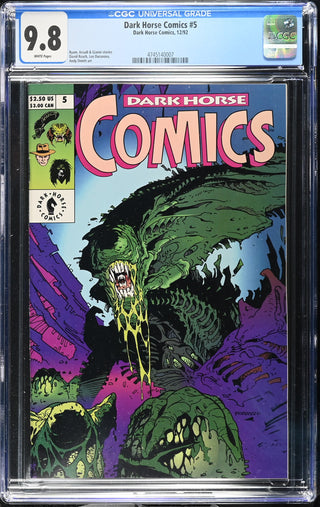 Dark Horse Comics #5 (12/92) Graded CGC 9.8