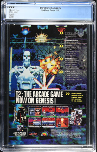 Dark Horse Comics #5 (12/92) Graded CGC 9.8