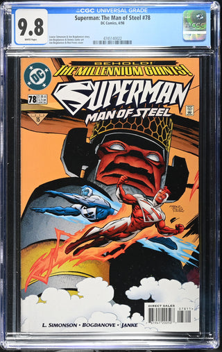 Superman: The Man of Steel #78 (4/98) Graded CGC 9.8