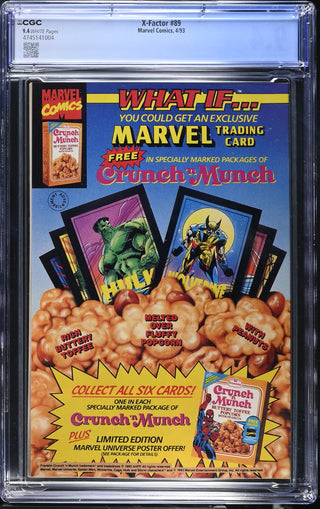 X-Factor #89 (4/93) Graded CGC 9.4